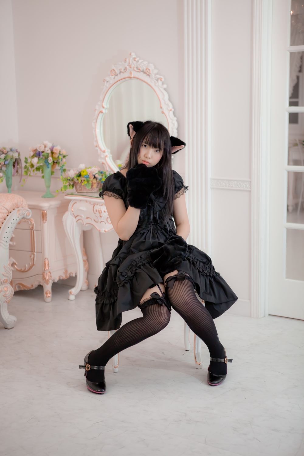 [enako] [enacat black] black silk cat girl(1)